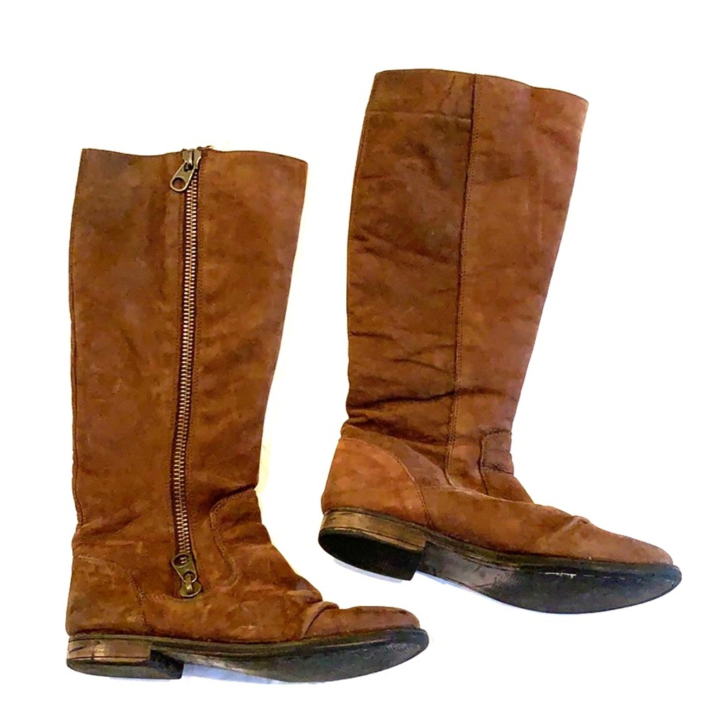 Steve Madden knee high brown leather boot 8.5